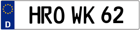 Truck License Plate